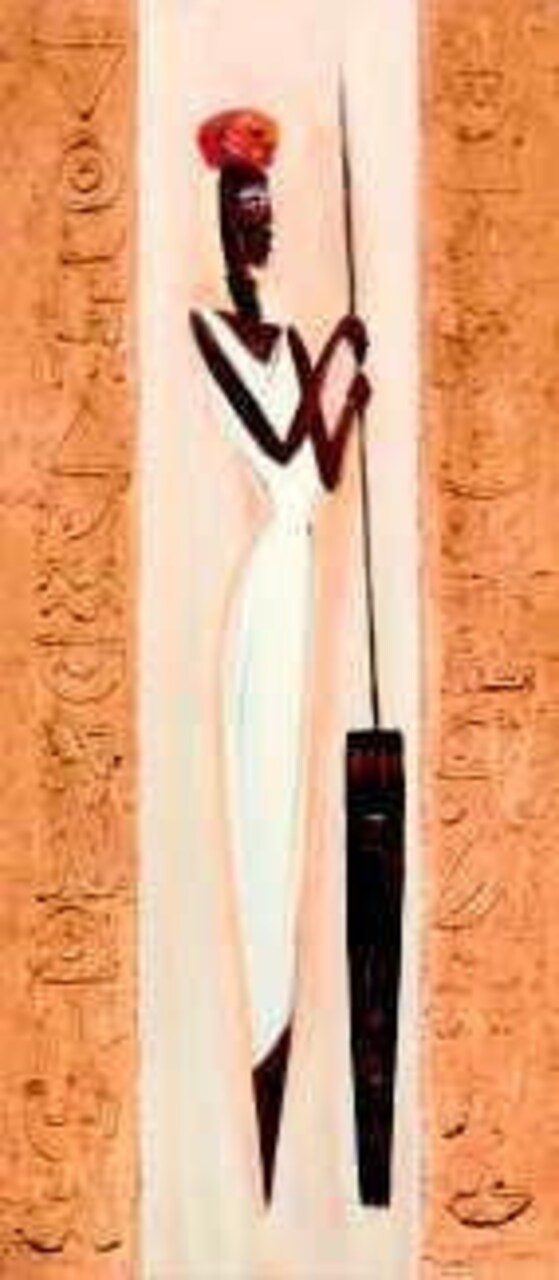 Nubile Nubian II by Alfred Gockel Wall Art Décor 27 1/2 x 12 Art Print